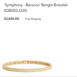 Roberto Coin symphony bangle bracelet